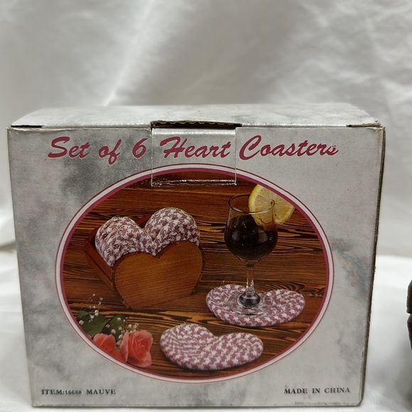 Heart Coaster set - Picture 2 of 4
